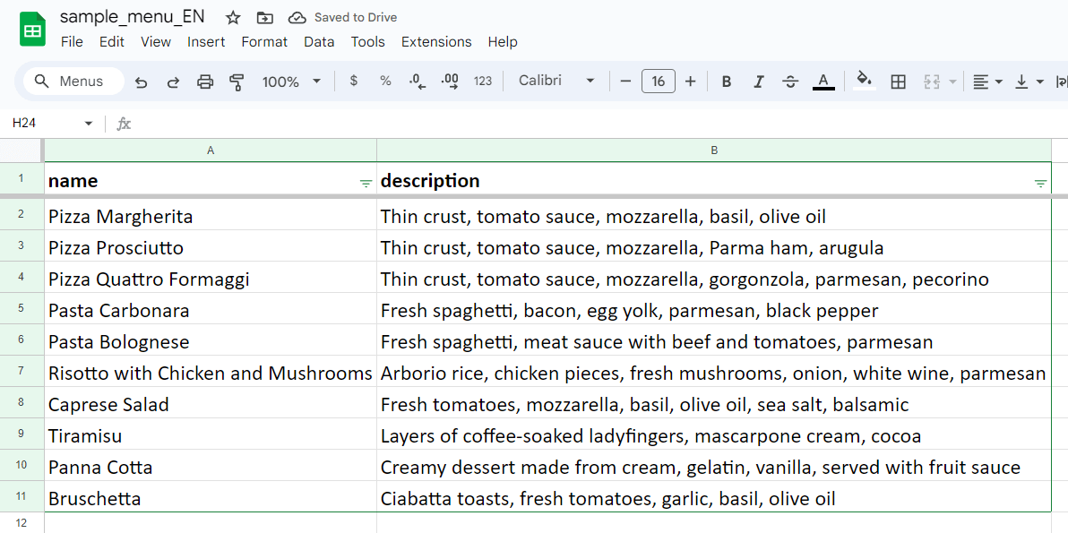 How-to bulk generate food images using foodpix.ai platform and XLS or CSV files